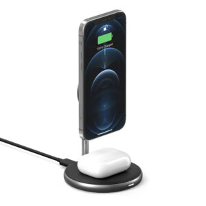 Bộ sạc không dây HyperJuice Magnetic 2 in 1 Wireless Charging Stand iPhone 12/13 Series & AirPods (HJ461) - Ảnh 6
