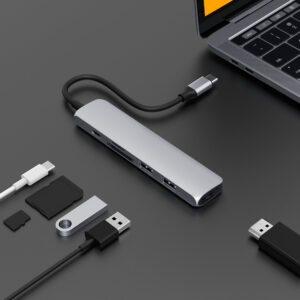 Cổng chuyển Hyperdrive Bar 6-in-1 USB-C hub (HD22E) - Ảnh 4