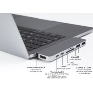 Cổng chuyển HyperDrive 7-in2- USB-C Thunderbolt 3 Hub (GN28B) - Ảnh 5