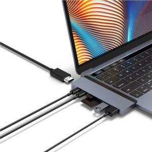 Cổng chuyển Hyperdrive Duo 7-in-2 4K60Hz with cable USB-C Hub (HD28C) - Ảnh 2