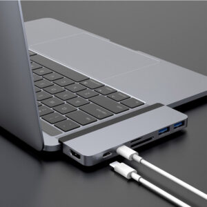 Cổng chuyển Hyperdrive Duo 7-in-2 4K60Hz with cable USB-C Hub (HD28C) - Ảnh 7