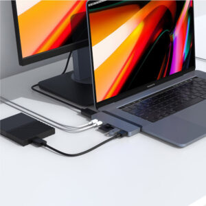 Cổng chuyển Hyperdrive Duo 7-in-2 4K60Hz with cable USB-C Hub (HD28C) - Ảnh 6