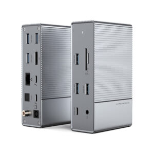 Cổng chuyển HyperDriver GEN2 16 IN 1 Thunderbolt 3 Docking Station Kiêm Bộ nguồn DC 180W For MB/Chorm/PC/Laptop – HD-G2TB3