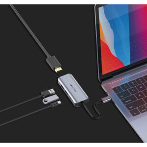 Cổng chuyển HyperDriver 4-in1- HDMI 4K/60Hz USB-C Hub – HD41 - Ảnh 3