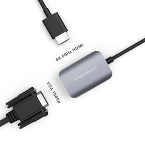 Cổng chuyển HyperDrive 2-in-1 HDMI/VGA 4K60Hz USB-C HUB – HD-C2HV-GR - Ảnh 3