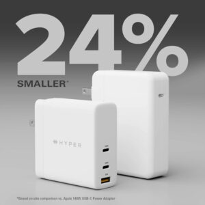 Bộ cáp sạc 140W Hyperjuice GAN PD 3.1/PPS 2 USB-C - HJG140US - Ảnh 6