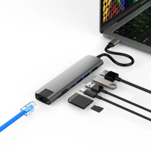 Cổng chuyển HyperDrive Slab 7in1 USb-C Hub for Macbook, Surface, PC & Devices - HD22H - Ảnh 2