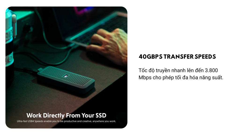 Hyperdrive Next USB4 NVME SSD Enclosure