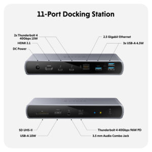 Dock Hub HyperDrive Thunderbolt 4 - HDTB4D