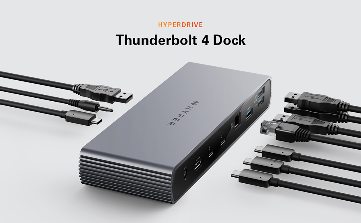 Dock Hub HyperDrive Thunderbolt 4 Station - HDTB4D