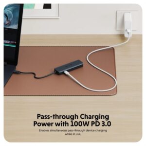 Cổng chuyển chuyên dụng Hyperdrive Next 6 Port Usb C-Hub Cho Laptop/Macbook (HD4002) - Ảnh 9