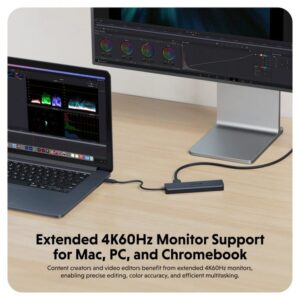 Cổng chuyển chuyên dụng Hyperdrive Next 7 Port Usb C-Hub Cho Laptop/Macbook (HD4003) - Ảnh 6