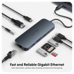 Cổng chuyển chuyên dụng Hyperdrive Next GEN2 10 Port Usb C-Hub Cho Laptop/Macbook (HD4005) - Ảnh 6