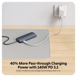 Cổng chuyển chuyên dụng Hyperdrive Next 11 Port Usb C-Hub Cho Laptop/Macbook (HD4006) - Ảnh 6