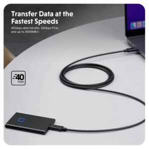 Cáp C To C HyperDrive Thunderbolt 4 (2m) 8K, 40Gbps, 100W (HDTB4AC2G) - Ảnh 4