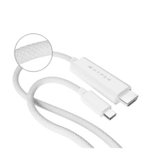 Cáp Hyperdrive USB C Sang HDMI 4K60Hz (2,5m) HD6007WHGL - Ảnh 2