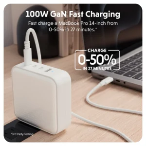 Sạc Đa Năng Hyperjuice 100W USB-C GaN Travel Charger 4 Ports HJ1002 - Ảnh 9