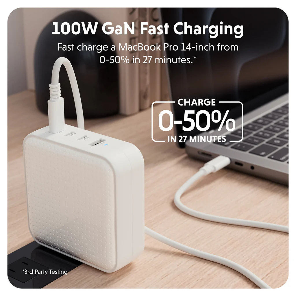 Sạc Đa Năng Hyperjuice 100W USB-C GaN Travel Charger 4 Ports HJ1002 hypervietnam (23)