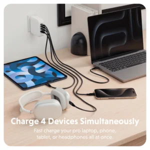 Sạc Đa Năng Hyperjuice 100W USB-C GaN Travel Charger 4 Ports HJ1002 hypervietnam (24)