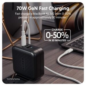 Sạc Đa Năng Hyperjuice 70W USB-C GaN Travel Charger 3 Ports HJ1003 - Ảnh 15