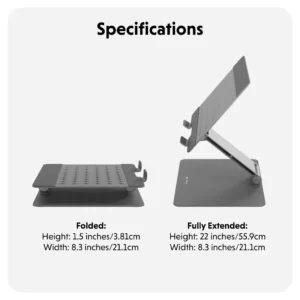 Gia-Đo-HyperSpace-Ergonomic-Laptop-Stand-HS1150GYGL (2)