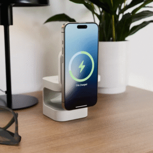 Bộ Sạc Không Dây HyperJuice Qi2 3 in 1 Magnetic Charging Stand HJ3320WHGL - Ảnh 8