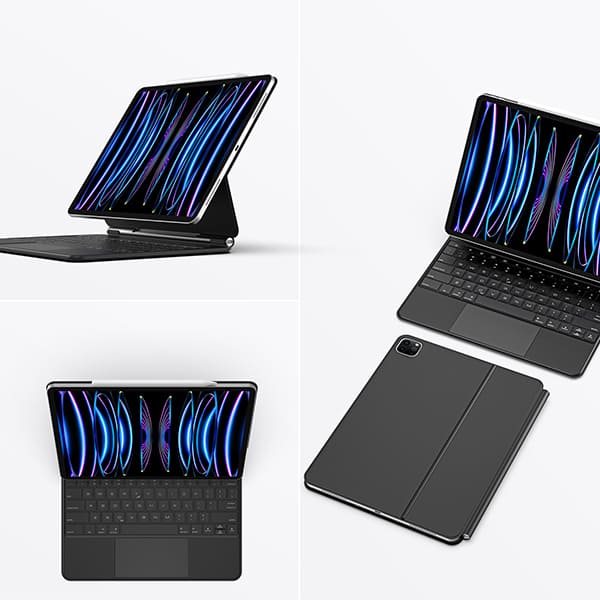 Bàn Phím Bluetooth Kiêm Bao Da iPad Dux Ducis Series MK - Ảnh 8