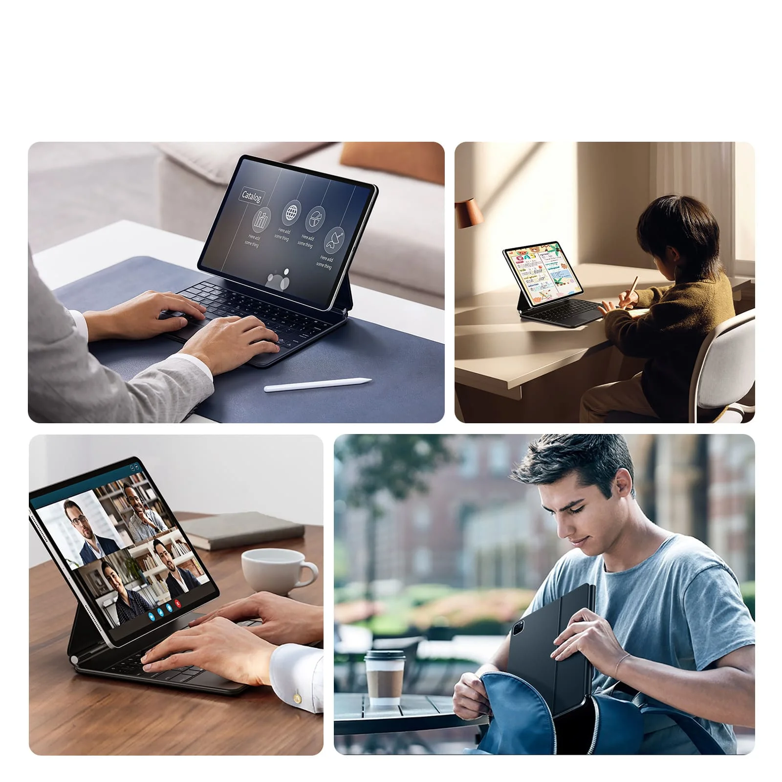 Bàn Phím Bluetooth Kiêm Bao Da iPad Dux Ducis Series MK - Ảnh 11