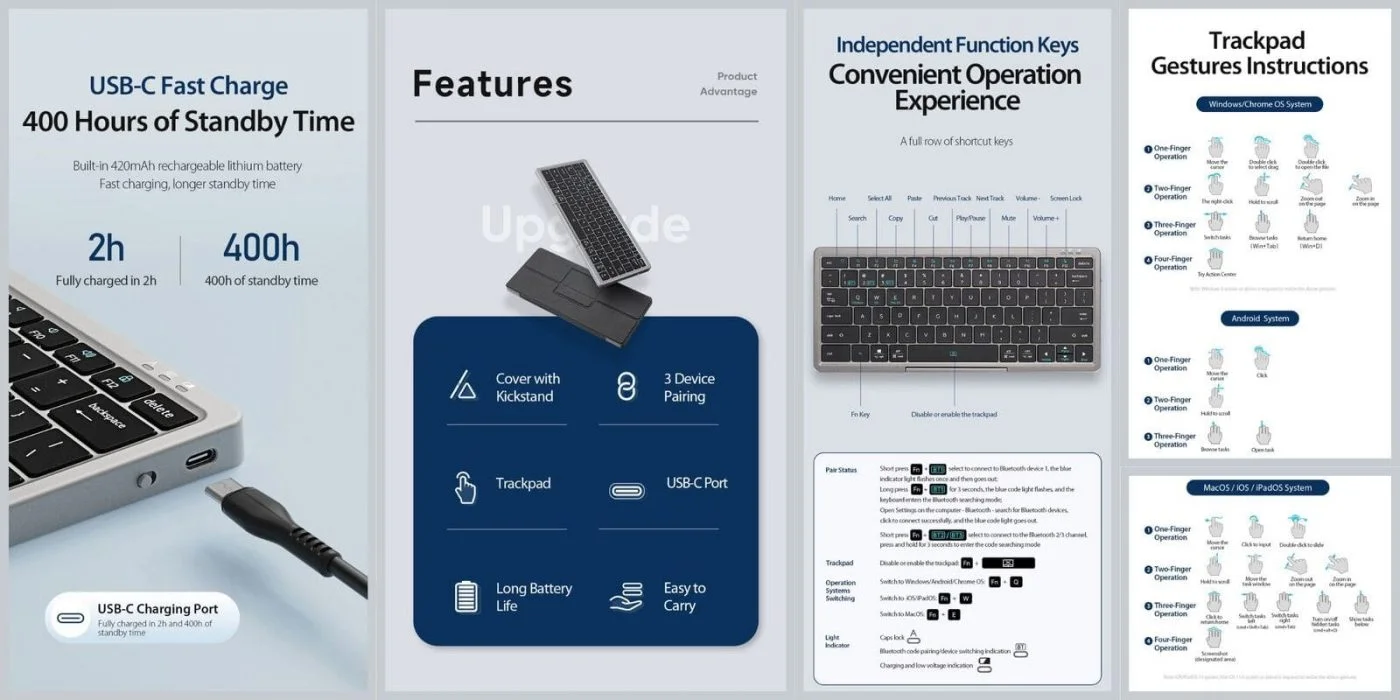 Bàn Phím Bluetooth Dux Ducis Series OK