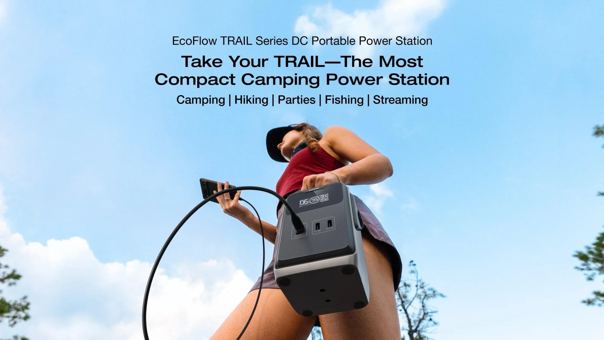 Trạm sạc EcoFlow Trail 200 DC | 192Wh, 220W