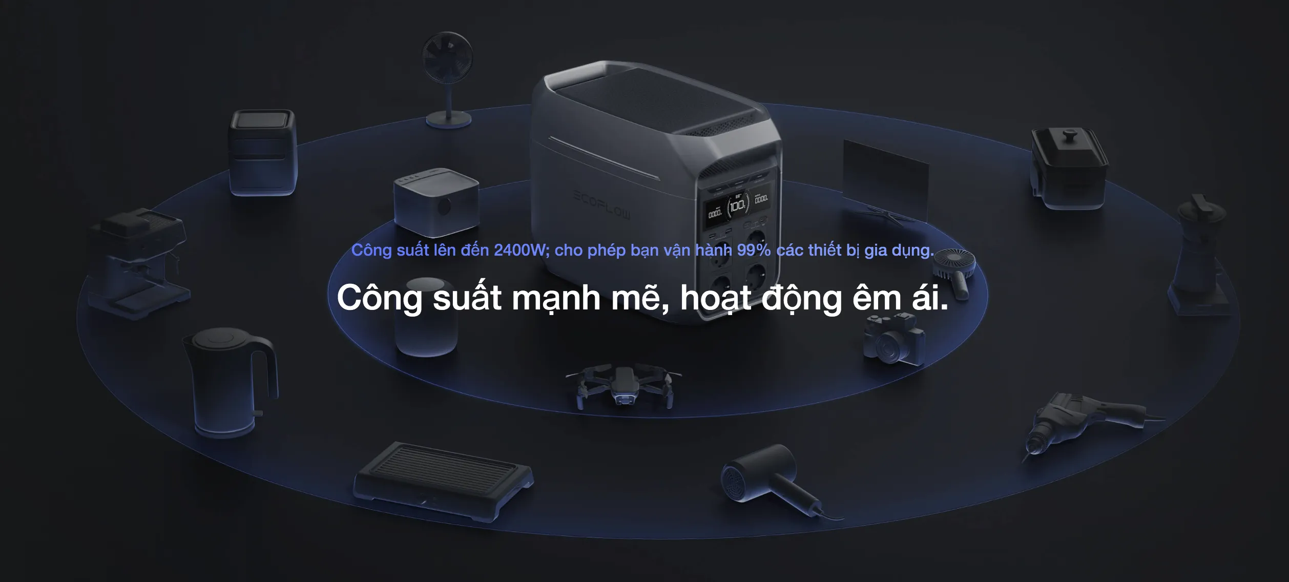 Trạm Sạc EcoFlow Delta 3 Plus | 1024Wh 1800W