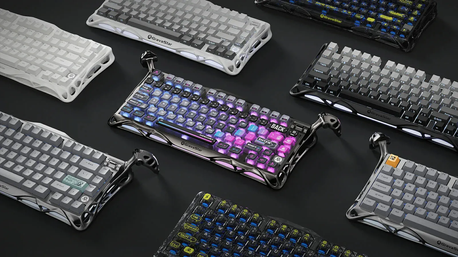 Bàn Phím Cơ Gaming GravaStar Mercury K1 Pro