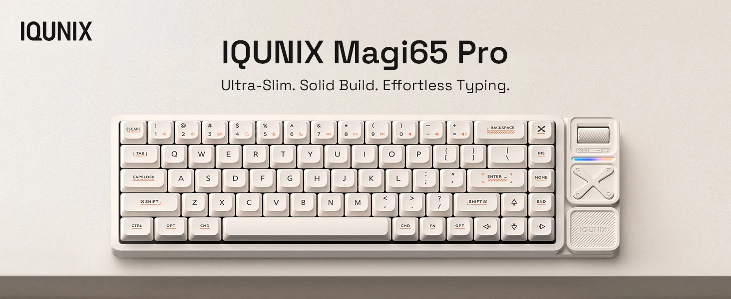 Bàn Phím Cơ IQUNIX Magi65 Pro Low Profile Aluminum