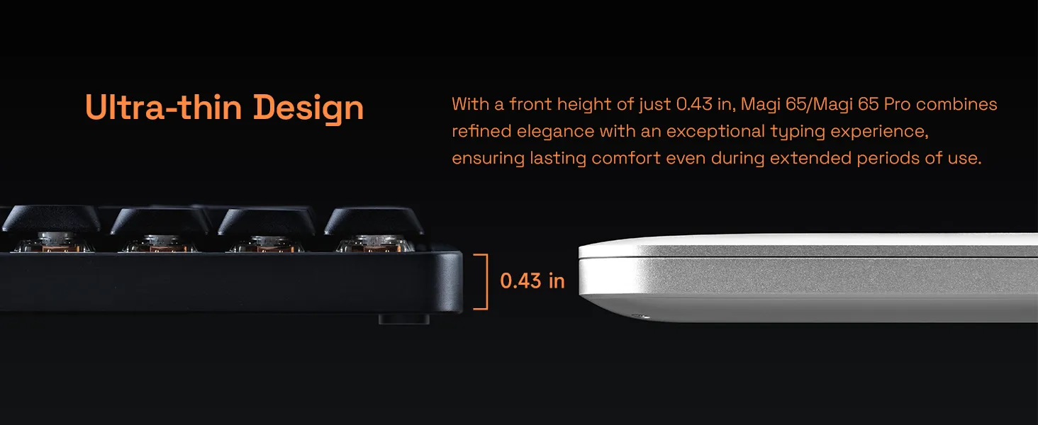 QUNIX Magi65 Pro Low Profile Mechanical Keyboard