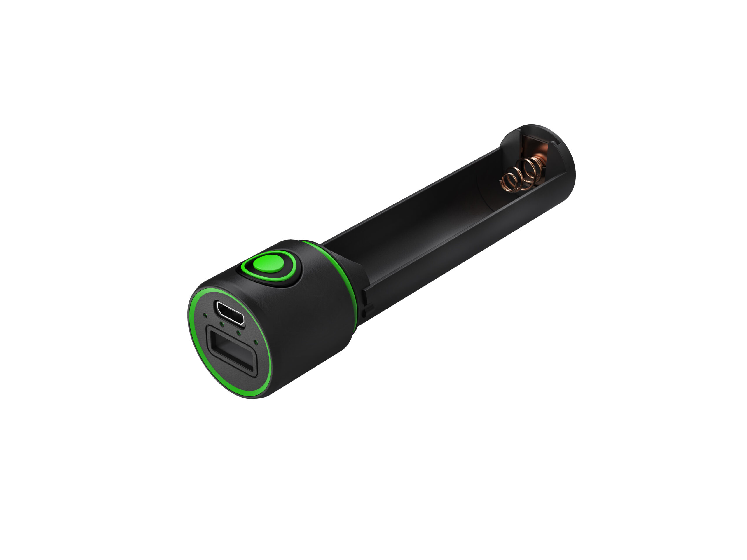 Powerbank Flex3 cung cấp không gian cho loại pin 18650 (đi kèm) và có dung lượng 3400 mAh.