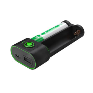 Powerbank Flex7 có hai pin loại 18650 (đi kèm) cho dung lượng 6800 mA