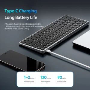 Bàn Phím Bluetooth Dux Ducis LK Mini Series Hợp Kim Nhôm - Ảnh 7