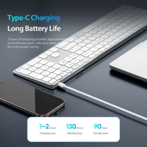 Bàn Phím Bluetooth Dux Ducis LK Series Hợp Kim Nhôm Full Size - Ảnh 7