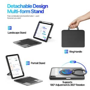 Bàn Phím Bluetooth Kiêm Ốp Lưng Cho iPad 11 (2025) Và iPad 10 (2022) Dux Ducis VK Series