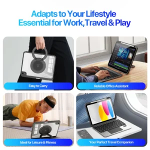 Bàn Phím Bluetooth Kiêm Ốp Lưng Cho iPad 11 (2025) Và iPad 10 (2022) Dux Ducis VK Series