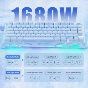 Bàn Phím Cơ Gaming Không Giây GravaStar Mercury K1
