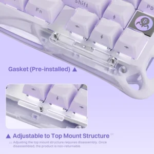 Bàn Phím Cơ Gaming Không Giây GravaStar Mercury K1