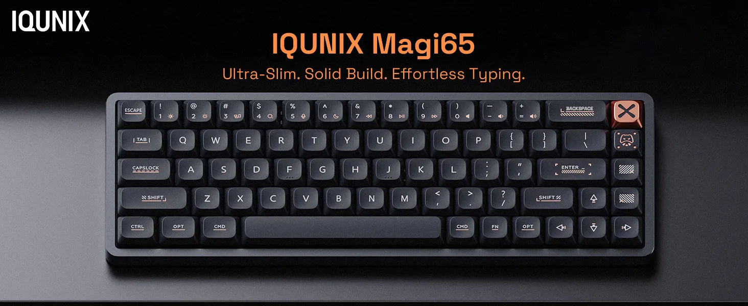 Bàn Phím Cơ IQUNIX Magi65 Low Profile Aluminum