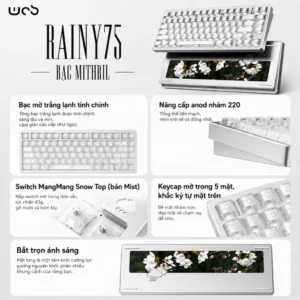 Bàn Phím Cơ WOBKEY Rainy75