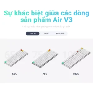 Bàn phím cơ NuPhy Air75 V3 Low Profile
