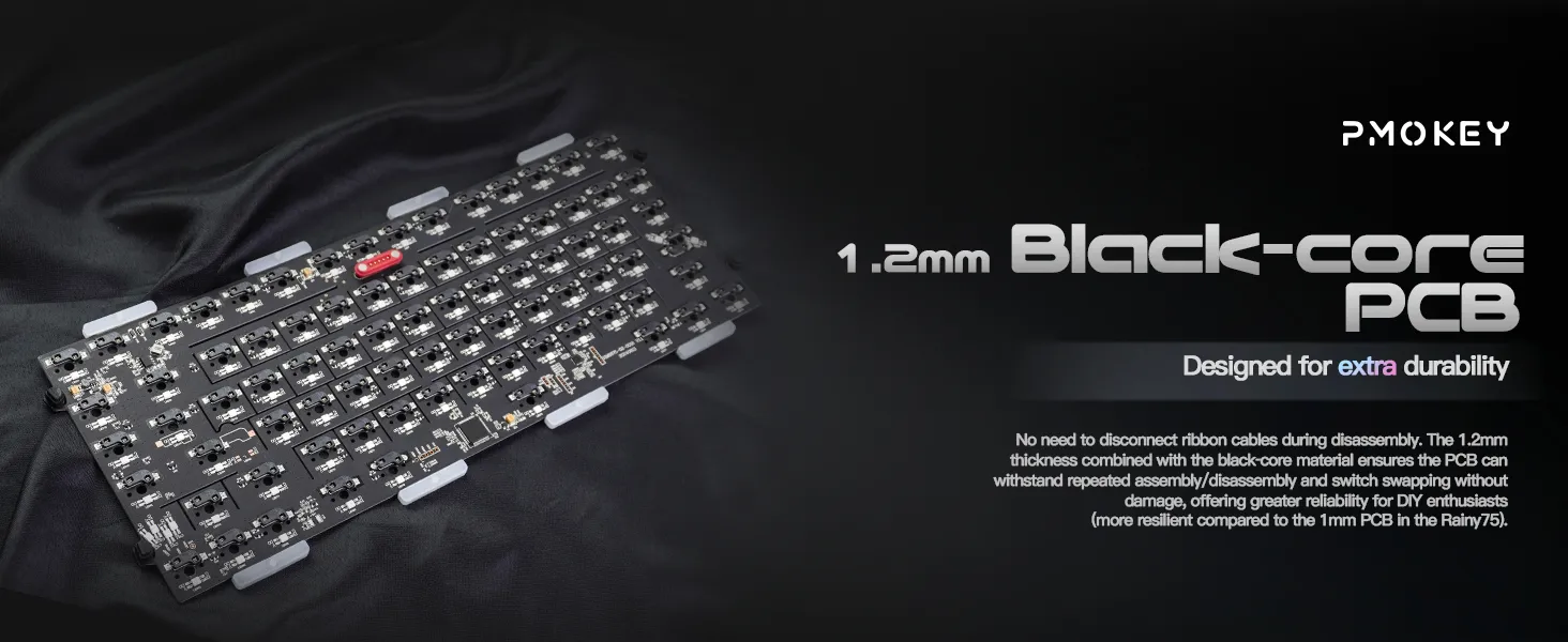 Bàn Phím Cơ Wave75 Limited – Full Nhôm CNC, Gasket Mount, 3 Mode, Pin Đến 8000mAh