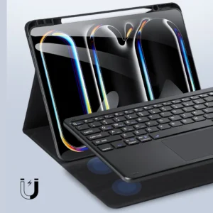 Bàn Phím Bluetooth Kiêm Bao Da iPad Dux Ducis Series TK - Ảnh 2