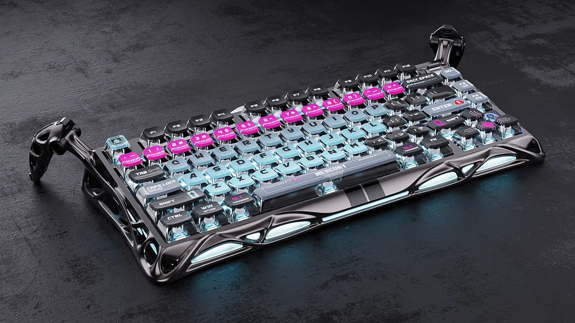 Bàn Phím Gaming HE Gravastar Mercury V75 Pro Special Edition – Cyberpunk