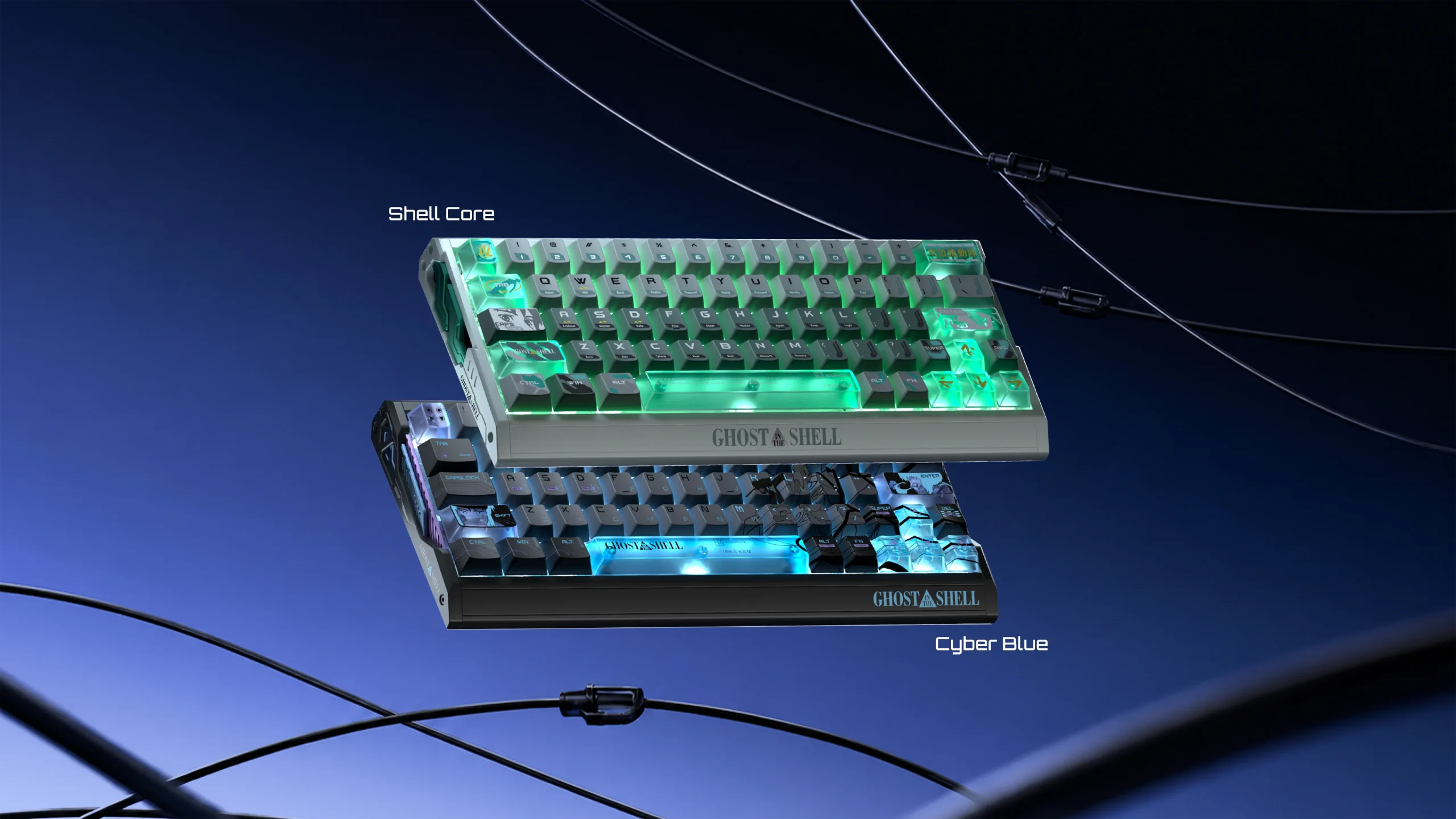 Bàn Phím Cơ IQUNIX EV63 Hall Effect Ghost in the Shell Edition – Đỉnh Cao Gaming eSports & Cyberpunk