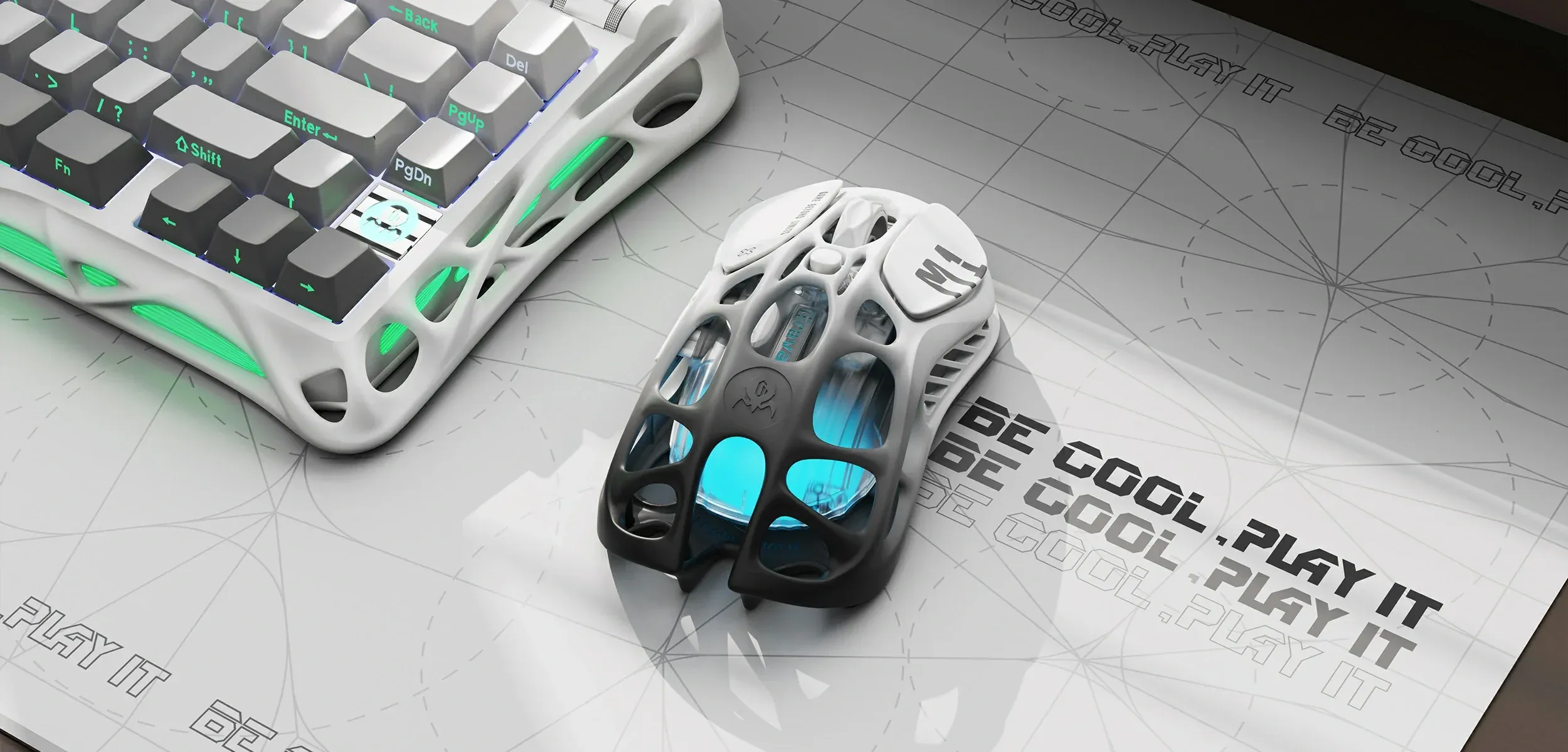 Chuột Gaming GravaStar Mercury M1 Pro Wireless – Gradient Black